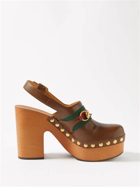 gucci studded horsebit clog|Gucci Horsebit detail shoes.